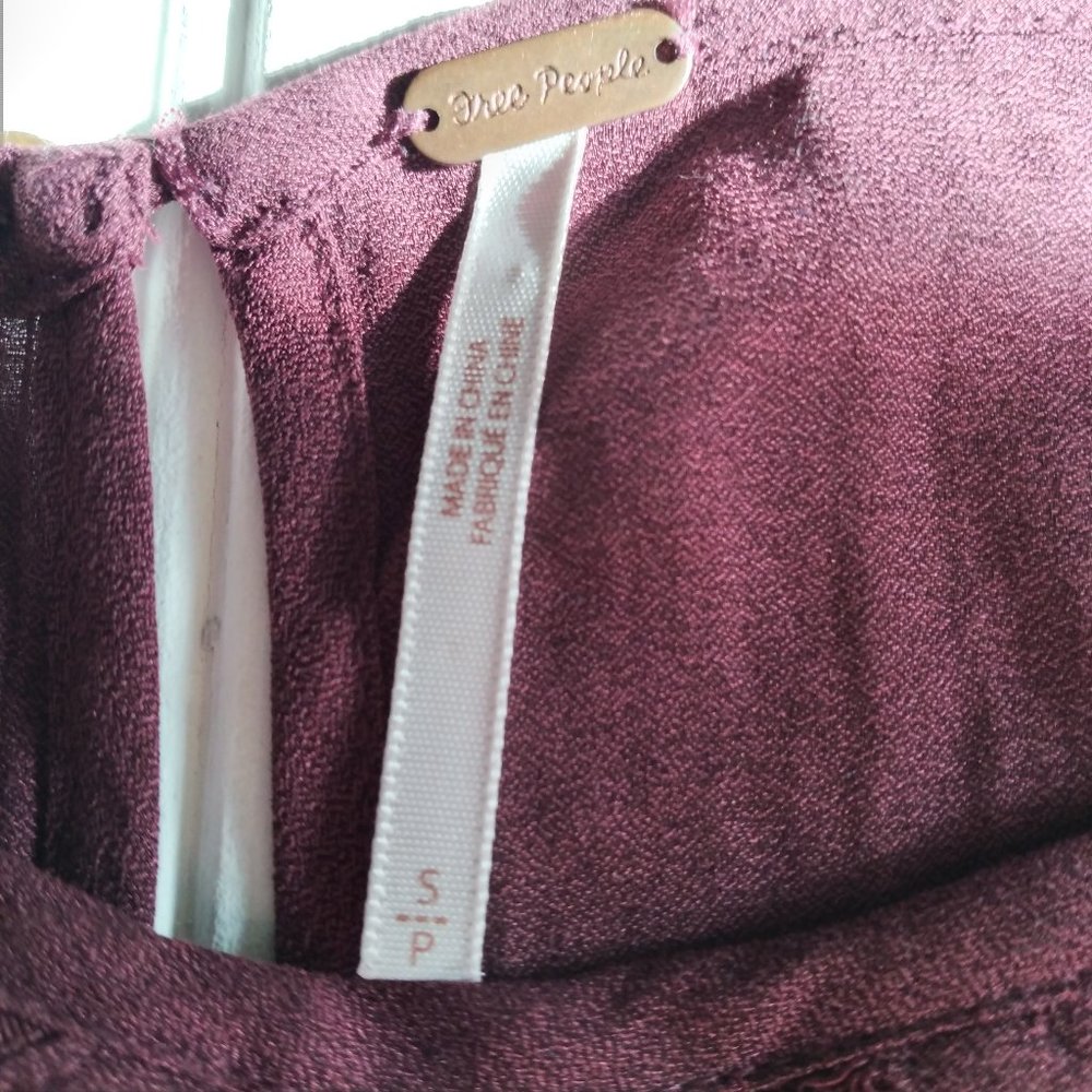 Free people Geometry Lesson peasant blouse Top - Picture 5 of 11